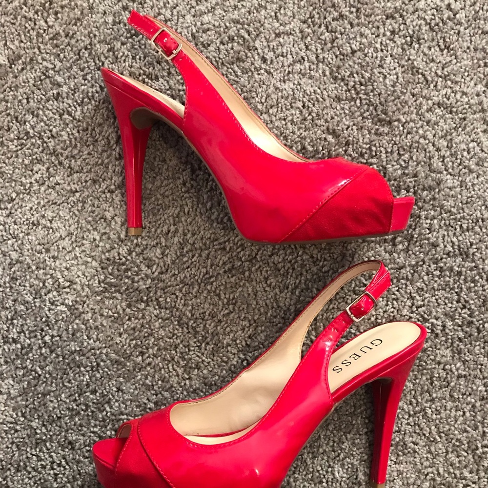 Guess Peep Toe Pumps